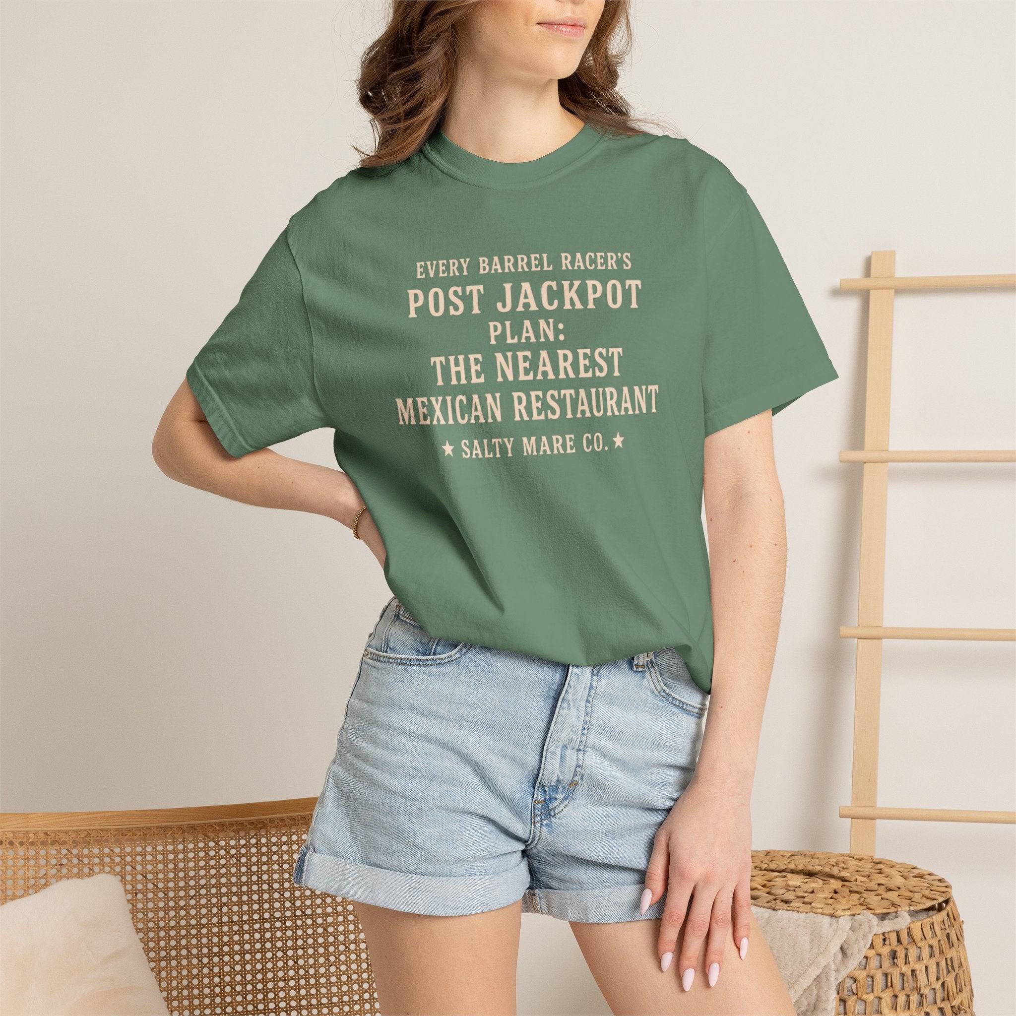 Post Jackpot T-Shirt — Funny Mexican Restaurant Rodeo Quote Tee