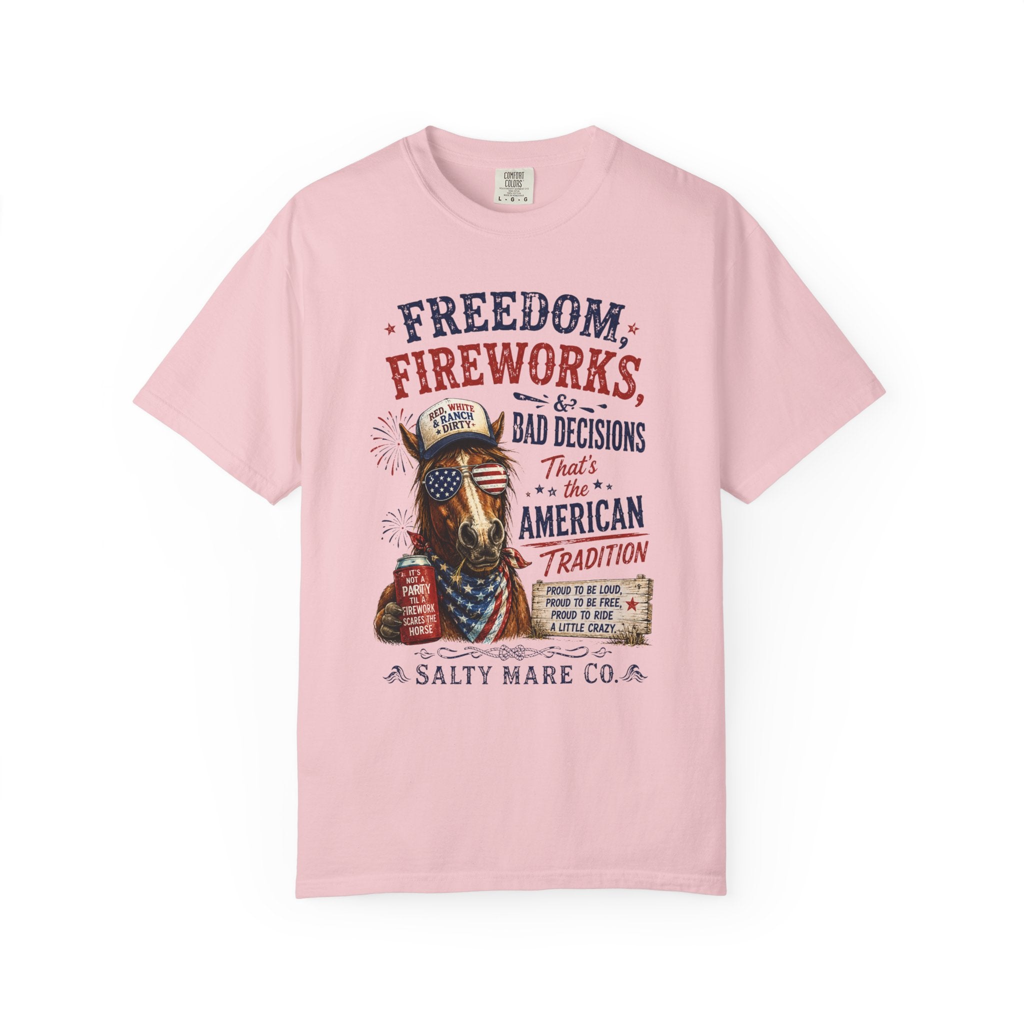 Freedom, Fireworks & Bad Decisions Graphic T-Shirt