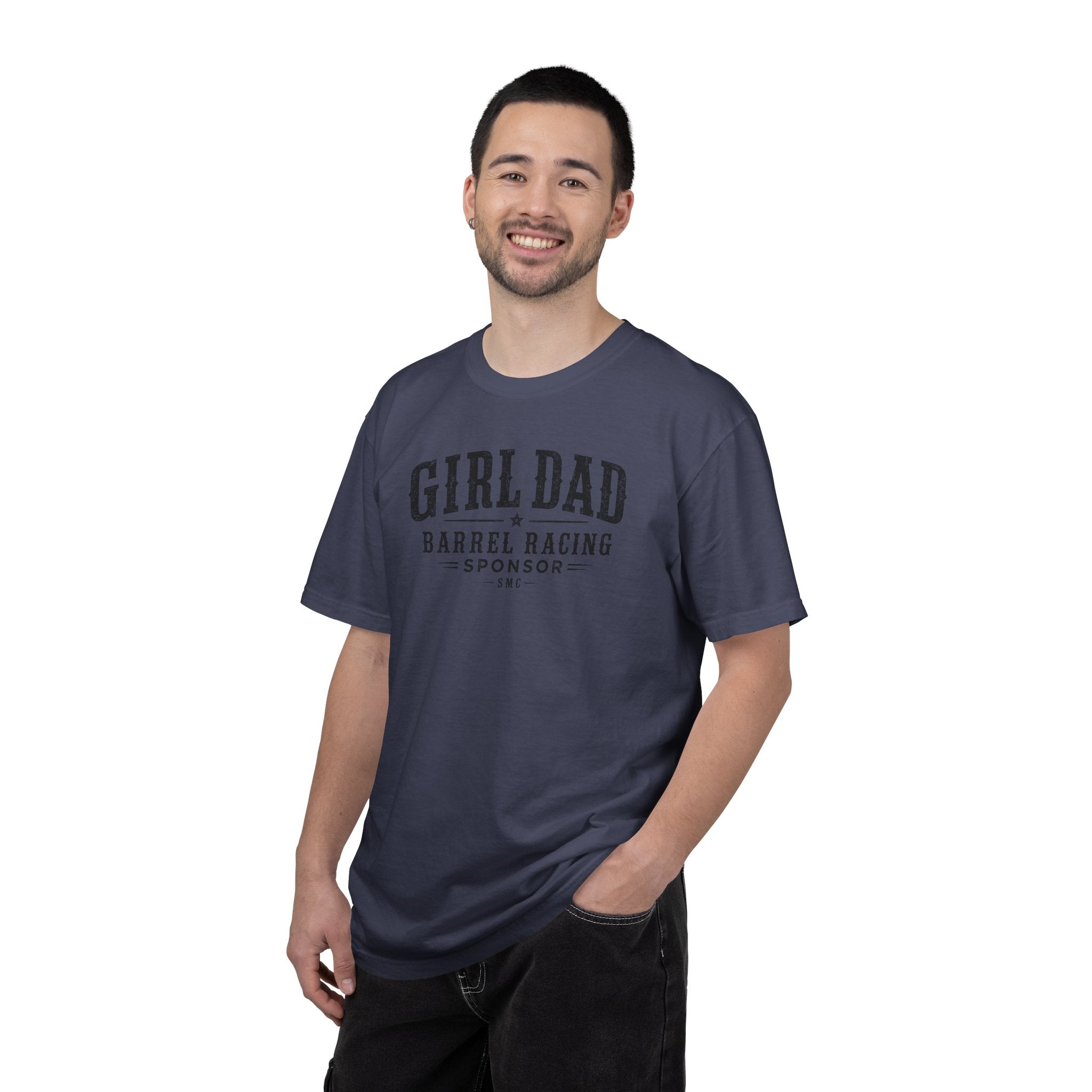 Girl Dad Barrel Racing Sponsor T-Shirt — Proud Rodeo Dad Tee