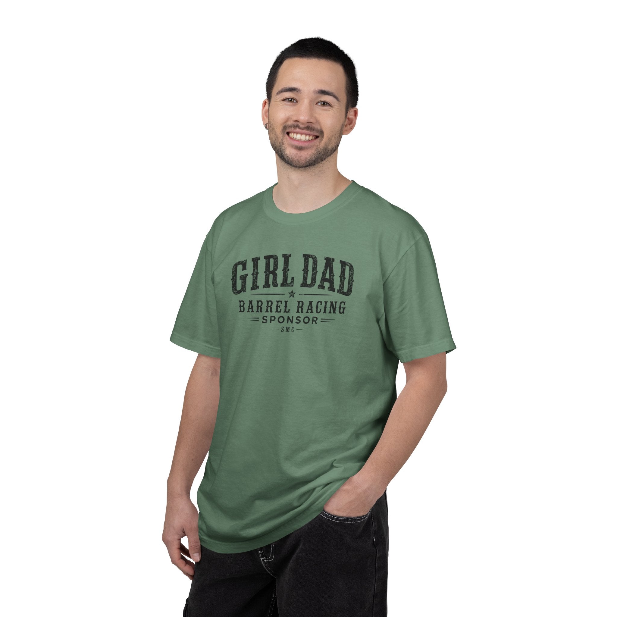Girl Dad Barrel Racing Sponsor T-Shirt — Proud Rodeo Dad Tee