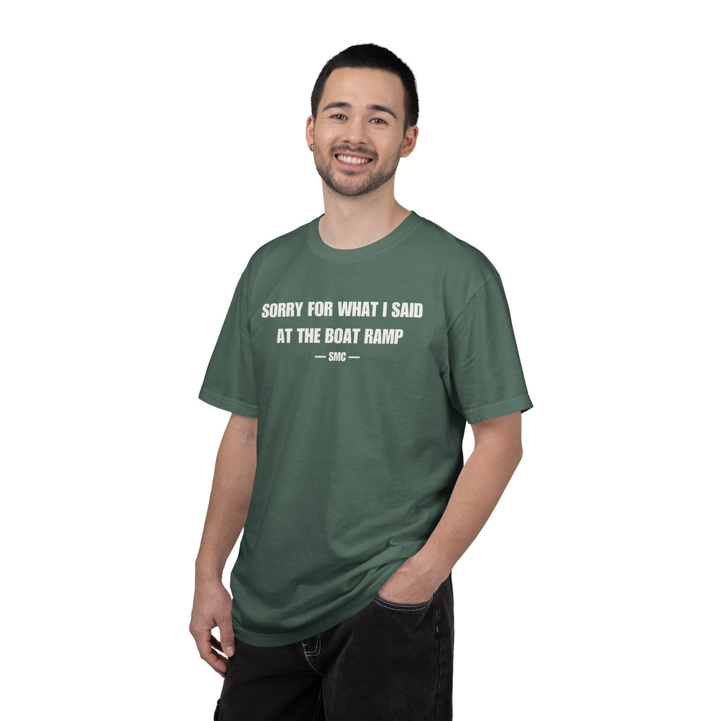 Boat Ramp Funny Tee – "Sorry For What I Said At The Boat Ramp" Cotton T-Shirt