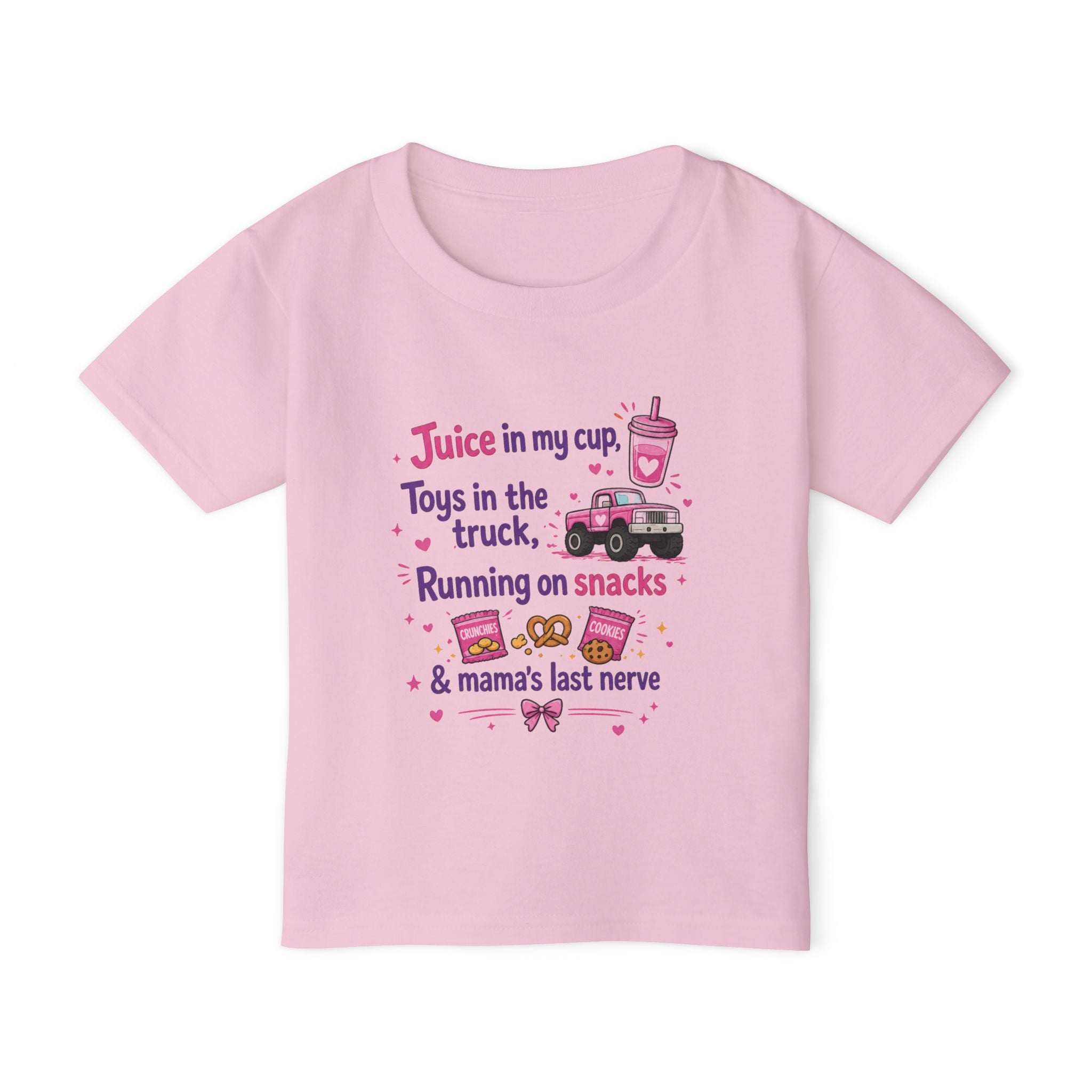 Toddler T-Shirt — "Juice in My Cup" Funny Mom Life Graphic Tee
