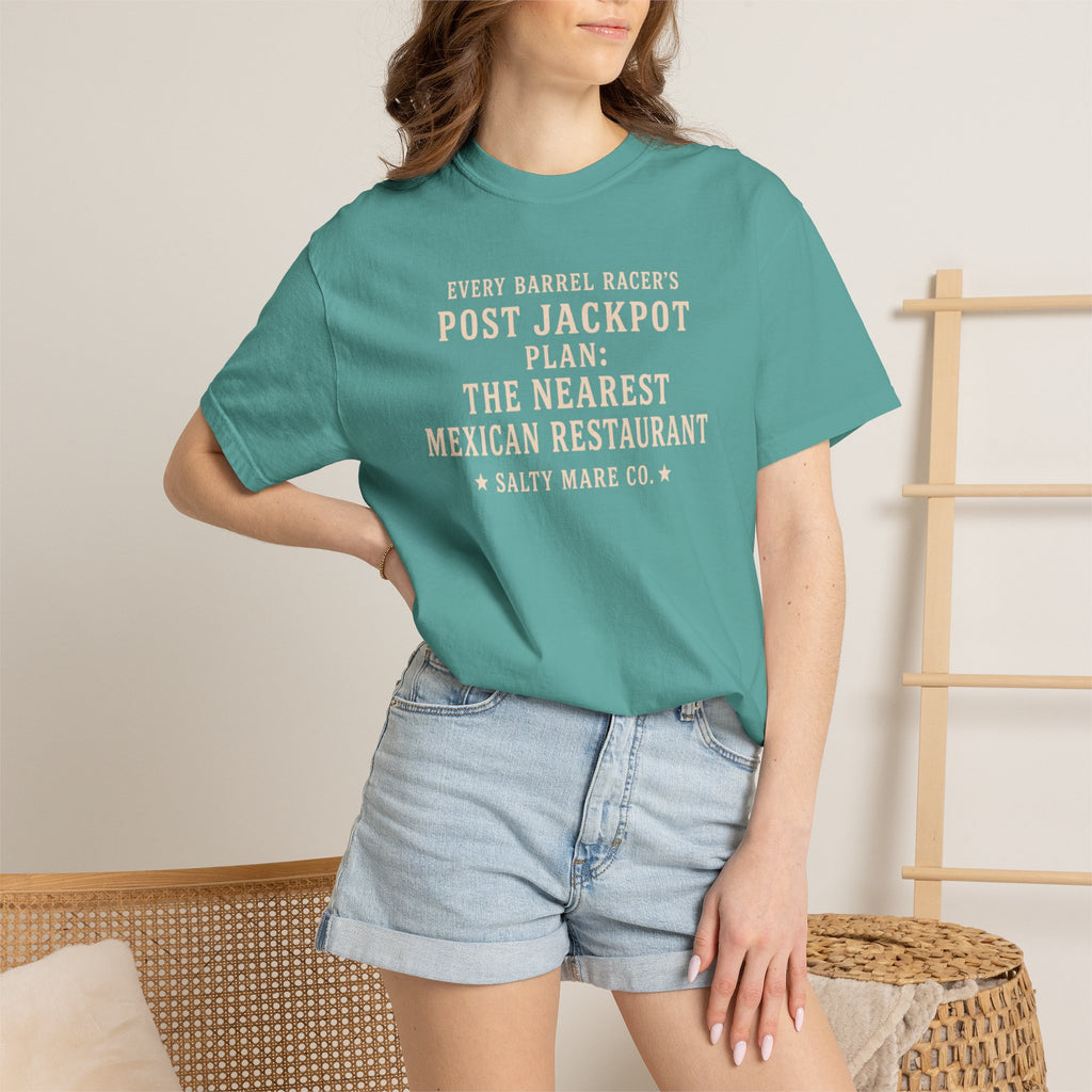 Post Jackpot T-Shirt — Funny Mexican Restaurant Rodeo Quote Tee