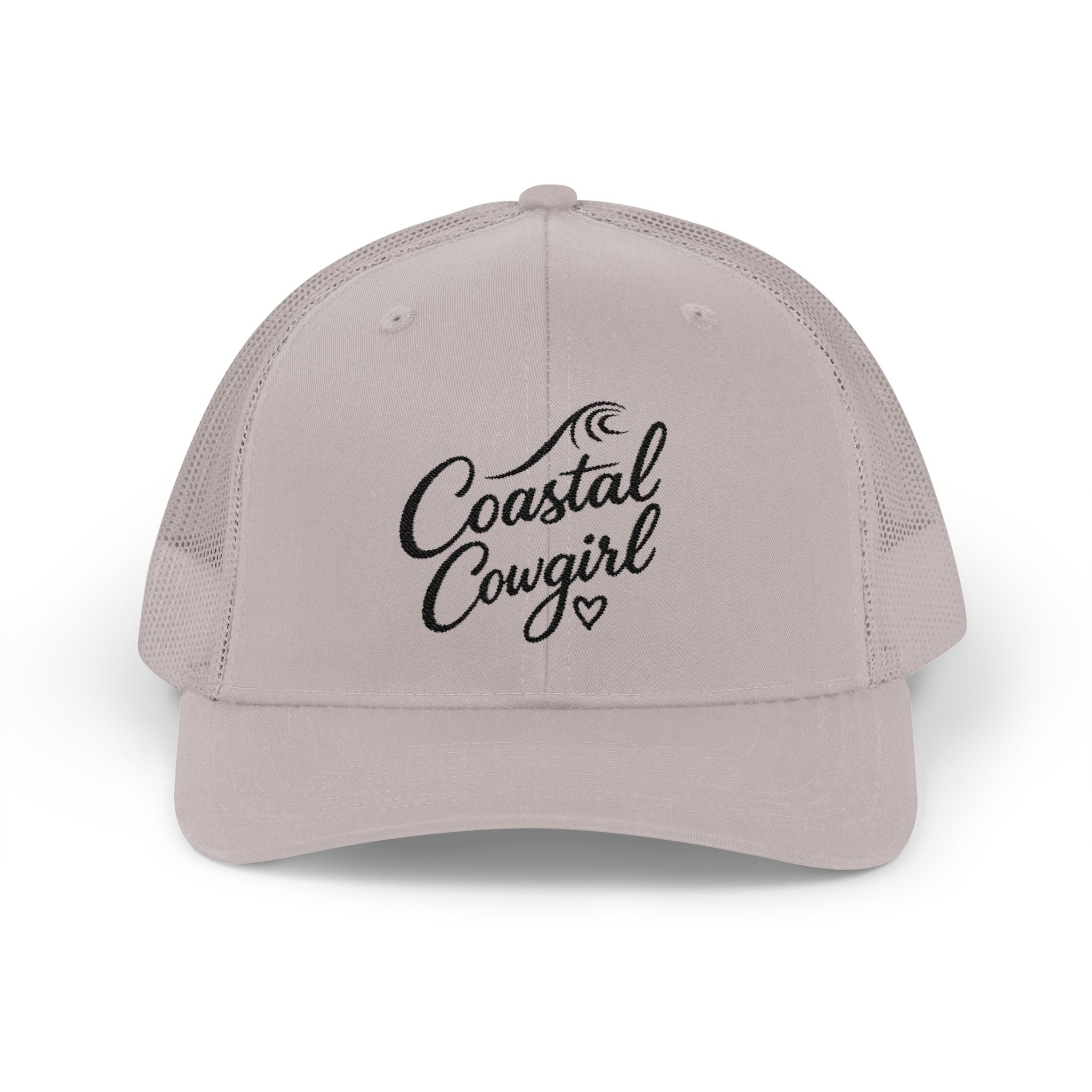 Coastal Cowgirl Trucker Hat – Embroidered Beachy Snapback Cap