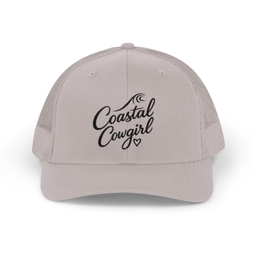 Coastal Cowgirl Trucker Hat – Embroidered Beachy Snapback Cap